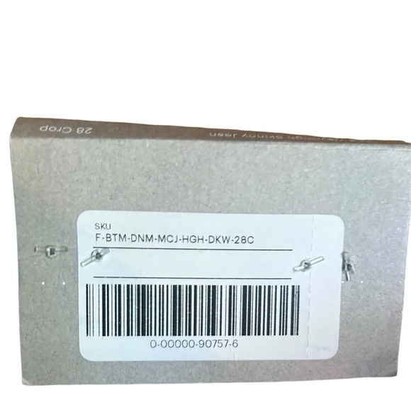 EVERLANE The Way High Skinny Jeans Size 28 Crop Dark Wash NWT High Waist Stretch - Picture 8 of 15